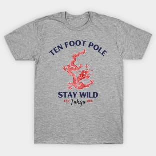 teen foot low red dragon T-Shirt